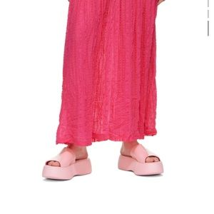 Melissa pink ‘Becky’ platform sandals / slides